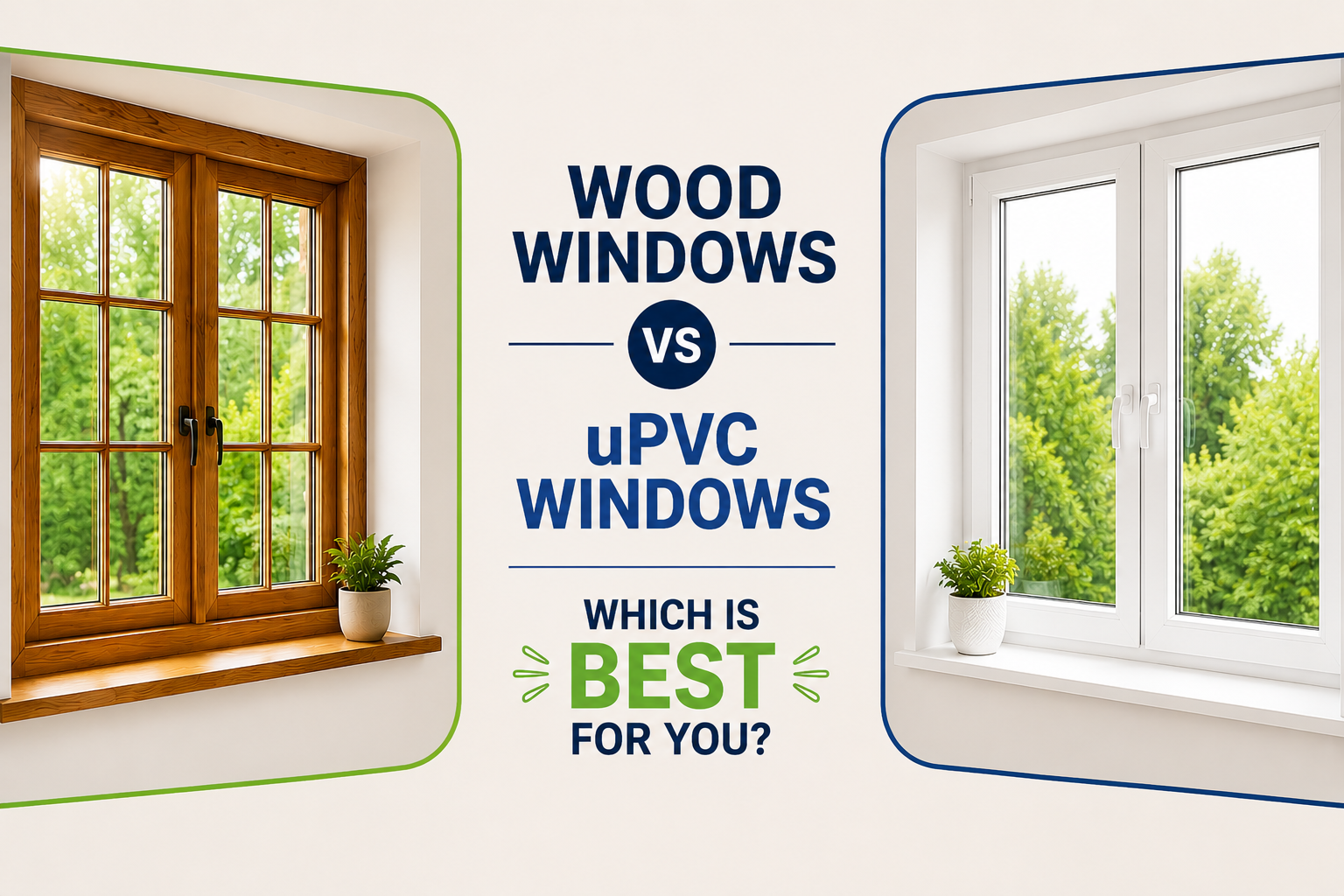 Wood Windows vs uPVC Windows – Which Is Best for You?